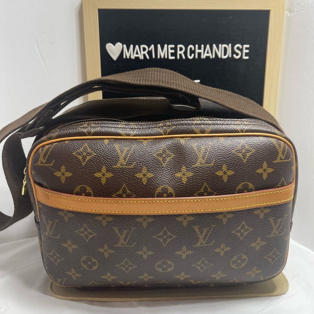 Louis Vuitton Brown Monogram Messenger Bag/LV Reporter PM size